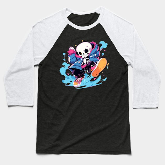 sans Baseball T-Shirt by piratesnow